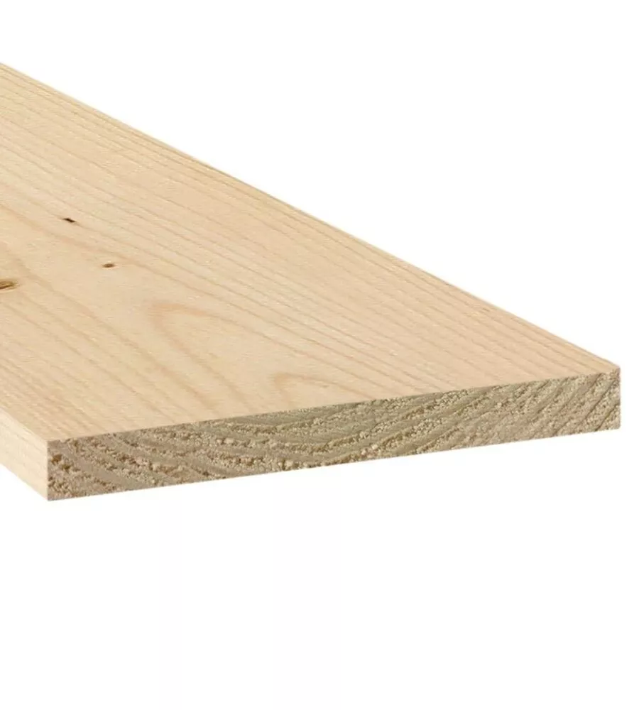 TAVOLA IN LEGNO DI ABETE 200X19,5X2,5 CM